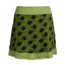 Vishes Damen Baumwoll-Rock 80er Jahre Retro Muster bedruckt Taschen olive 48