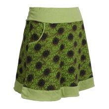 Vishes Damen Baumwoll-Rock 80er Jahre Retro Muster bedruckt Taschen olive 48