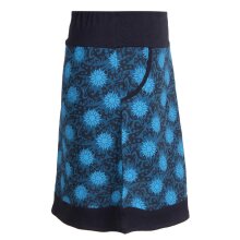 Vishes Damen Baumwoll-Rock 80er Jahre Retro Muster bedruckt Taschen türkis 34