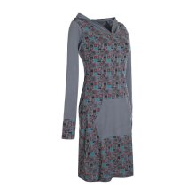 Vishes Langarm Damen Kleid Jerseykleid Sweatkleid Strickkleid grau 40-42