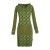 Vishes Langarm Damen Kleid Jerseykleid Sweatkleid Strickkleid olive 40-42