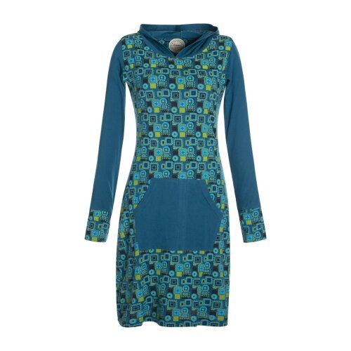 Vishes Langarm Damen Kleid Jerseykleid Sweatkleid Strickkleid türkis 38