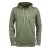 Vishes - Herren Langarm Hoodie Sweater Warm Kapuze Kangurutasche Baumwolle olive 56
