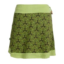 Vishes - Kurzer Damen Sommerrock zum Überziehen olive 36