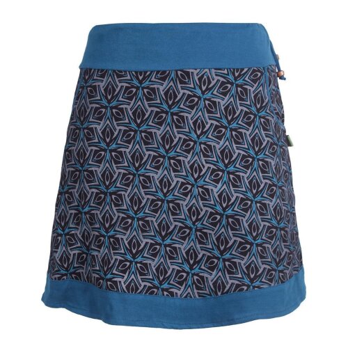 Vishes - Kurzer Damen Sommerrock zum Überziehen schwarz 38