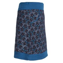 Vishes - Kurzer Damen Sommerrock zum Überziehen schwarz 38