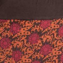 Vishes - Asymmetrischer Baumwollrock zum Überziehen braun 40