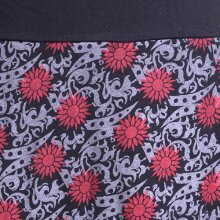 Vishes - Asymmetrischer Baumwollrock zum Überziehen schwarz 46