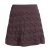 Vishes - Kurzer Damen Rock aus Baumwolle zum Überziehen mit Gummibund braun 38