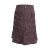 Vishes - Kurzer Damen Rock aus Baumwolle zum Überziehen mit Gummibund braun 38
