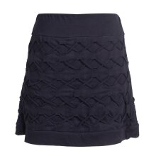 Vishes - Kurzer Damen Rock aus Baumwolle zum Überziehen mit Gummibund schwarz 42