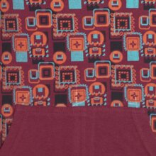 Vishes Langarm Damen Kleid Jerseykleid Sweatkleid Strickkleid dunkelrot 38