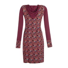 Vishes Langarm Damen Kleid Jerseykleid Sweatkleid Strickkleid dunkelrot 40-42