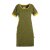 Vishes kurzarm Damen Hippie T-Shirt Kleid Tunika Jerseykleid Baumwolle olive 40