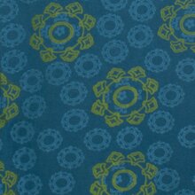 Vishes kurzarm Damen Hippie T-Shirt Kleid Tunika Jerseykleid Baumwolle türkis 36