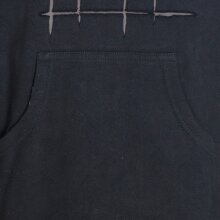 Vishes - Herren Langarm Hoodie Sweater Warm Kapuze Kängurutasche Baumwolle schwarz 50