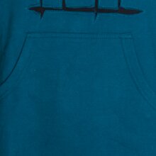 Vishes - Herren Langarm Hoodie Sweater Warm Kapuze Kängurutasche Baumwolle türkis 50