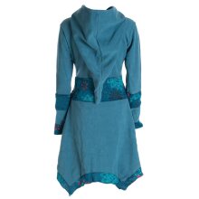 Vishes - Damen Mantel Fleecemantel Cardigan...