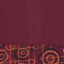 Vishes Langarm Damen Kleid Jerseykleid Strickkleid Sweatshirtkleid Sweatkleid mit Schnürung - Baumwolle dunkelrot 40