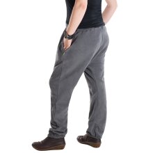 Vishes - Warme Unisex Thermo Haremshose aus Fleece mit Tasche grau
