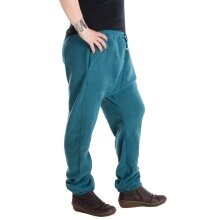 Vishes - Warme Unisex Thermo Haremshose aus Fleece mit Tasche türkis