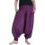 Vishes - Lange Unisex Baumwoll Haremshose Schlupfhose Einfarbig Einheitsgröße 34-46 Blaurosa
