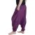Vishes - Lange Unisex Baumwoll Haremshose Schlupfhose Einfarbig Einheitsgröße 34-46 Blaurosa