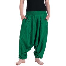 Vishes - Lange Unisex Baumwoll Haremshose Schlupfhose...