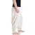 Vishes - Lange Unisex Baumwoll Haremshose Schlupfhose Einfarbig Einheitsgröße 34-46 Weiss
