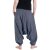 Vishes - Lange Unisex Baumwoll Haremshose Schlupfhose Einfarbig Einheitsgröße 34-46 Grau