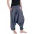 Vishes - Lange Unisex Baumwoll Haremshose Schlupfhose Einfarbig Einheitsgröße 34-46 Grau