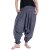 Vishes - Lange Unisex Baumwoll Haremshose Schlupfhose Einfarbig Einheitsgröße 34-46 Grau