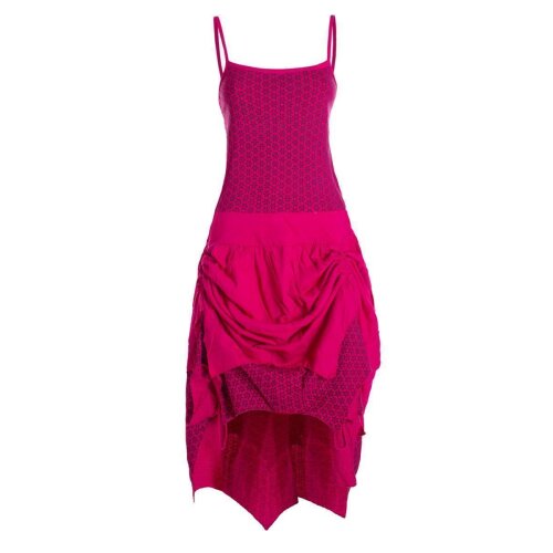 Vishes langes Damen Sommerkleid aus Jersey-Baumwolle mit wandelbarem Design und Blumenmuster pink 40