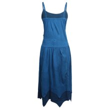 Vishes langes Damen Sommerkleid aus Jersey-Baumwolle mit wandelbarem Design und Blumenmuster türkis 36