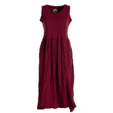 Vishes verstellbares Damen Kleid Langes oder kurzes Sommerkleid Damen Kleider Sommer  dunkelrot 42