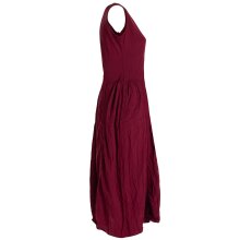 Vishes verstellbares Damen Kleid Langes oder kurzes Sommerkleid Damen Kleider Sommer  dunkelrot 50