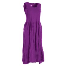 Vishes verstellbares Damen Kleid Langes oder kurzes Sommerkleid Damen Kleider Sommer  lila 42