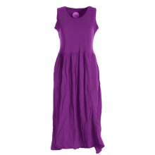 Vishes verstellbares Damen Kleid Langes oder kurzes Sommerkleid Damen Kleider Sommer  lila 42