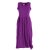 Vishes verstellbares Damen Kleid Langes oder kurzes Sommerkleid Damen Kleider Sommer  lila 46