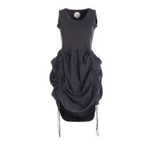 Vishes verstellbares Damen Kleid Langes oder kurzes Sommerkleid Damen Kleider Sommer  schwarz 42