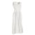 Vishes verstellbares Damen Kleid Langes oder kurzes Sommerkleid Damen Kleider Sommer  weiß 42