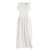 Vishes verstellbares Damen Kleid Langes oder kurzes Sommerkleid Damen Kleider Sommer  weiß 48