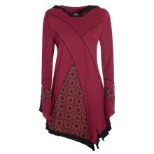 Vishes Langarm Damen Elfen Zipfelkleid Patchworkkleid...