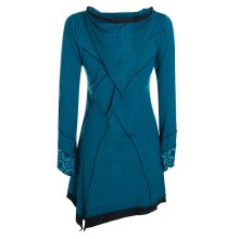 Vishes Langarm Damen Elfen Zipfelkleid Patchworkkleid...