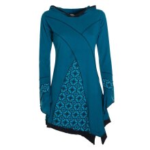 Vishes Langarm Damen Elfen Zipfelkleid Patchworkkleid...