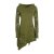 Vishes - Langarm Damen Kleid Elfen Zipfelkleid Zipfelige Elfentunika Bedruckt olive 36