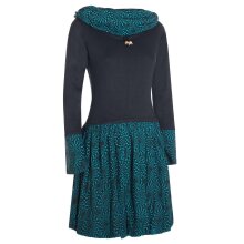 Vishes Langarm Damen Kleid Jerseykleid Strickkleid Ballonkleid - Kleid Damen Langarm Kleid Herbst schwarz 38-40