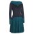 Vishes Langarm Damen Kleid Jerseykleid Strickkleid Ballonkleid - Kleid Damen Langarm Kleid Herbst schwarz 48