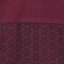 Vishes - Kurzes Damen Kleid Blumentunika Hemdchen Hängerchen ärmellos dunkelrot 48