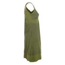 Vishes - Kurzes Damen Kleid Blumentunika Hemdchen Hängerchen ärmellos olive 44-46